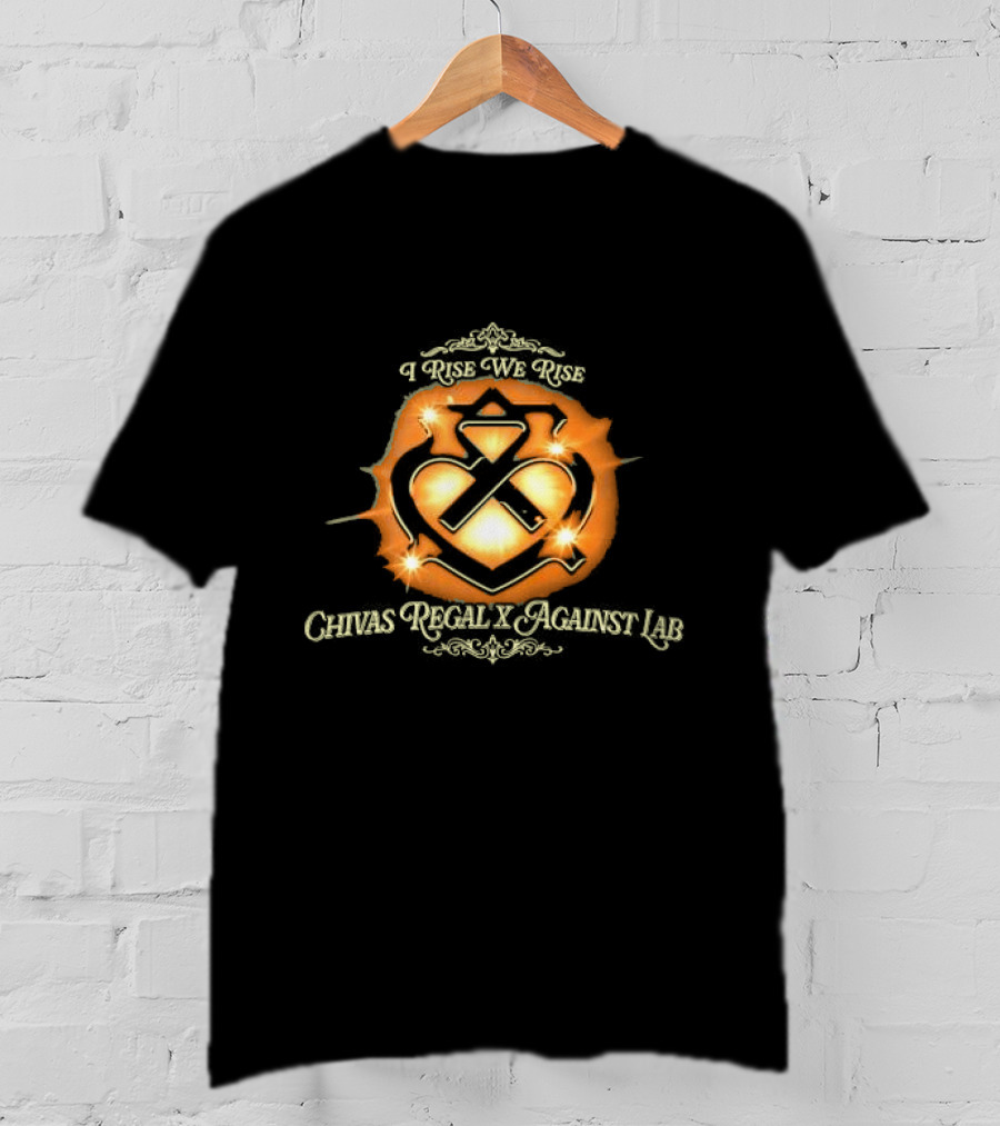 I Rise We Rise Chivas Regal X Against Lab Heart Logo Burst T-Shirt