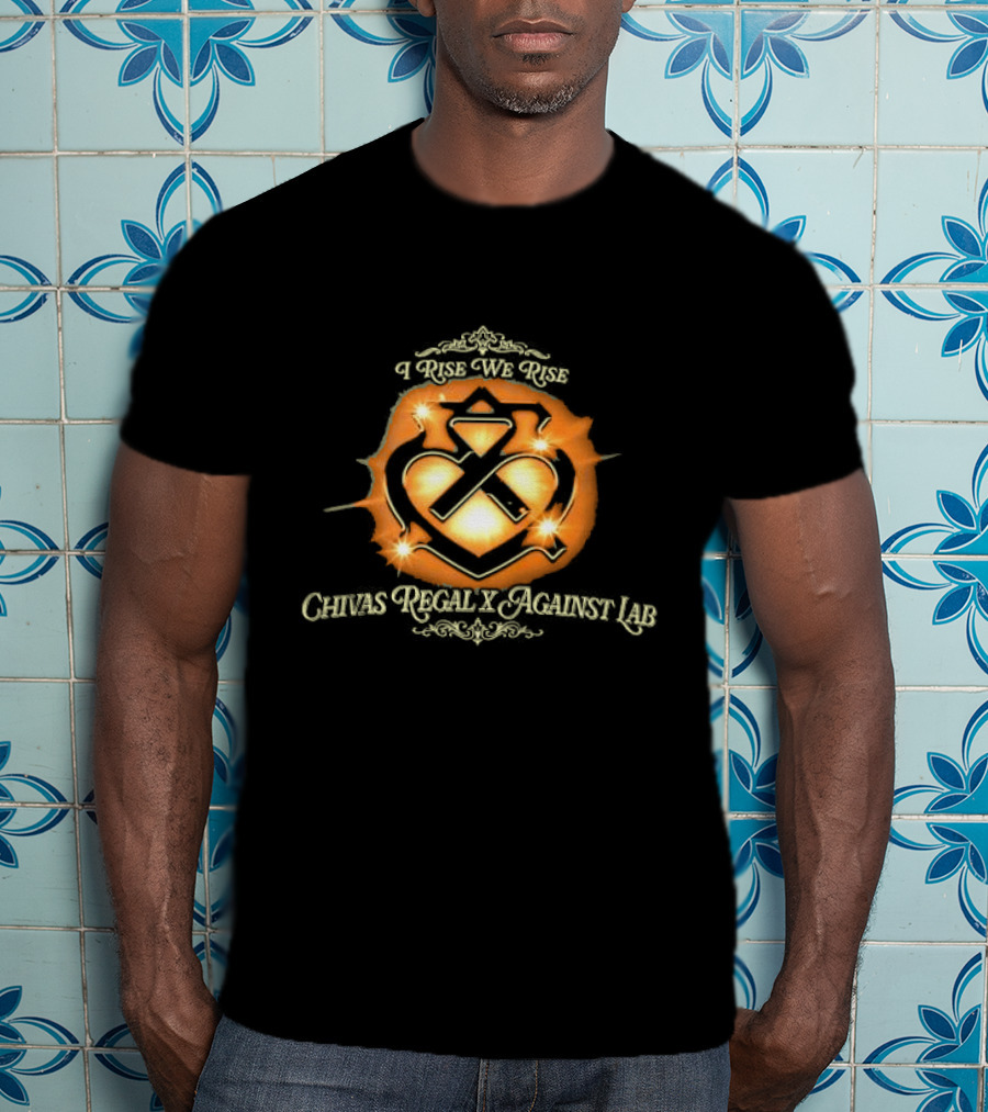 I Rise We Rise Chivas Regal X Against Lab Heart Logo Burst T-Shirt