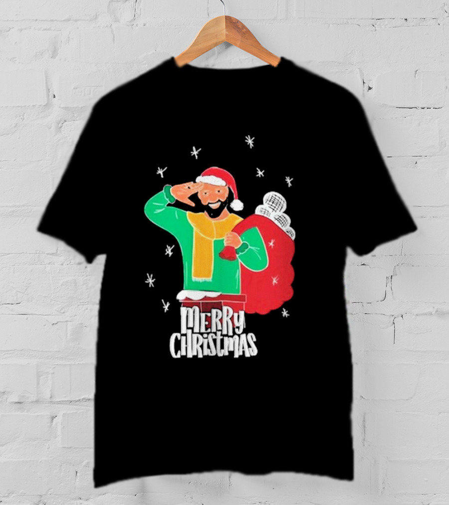 Merry Christmas Jb Gill Santa Holiday Collection T-Shirt