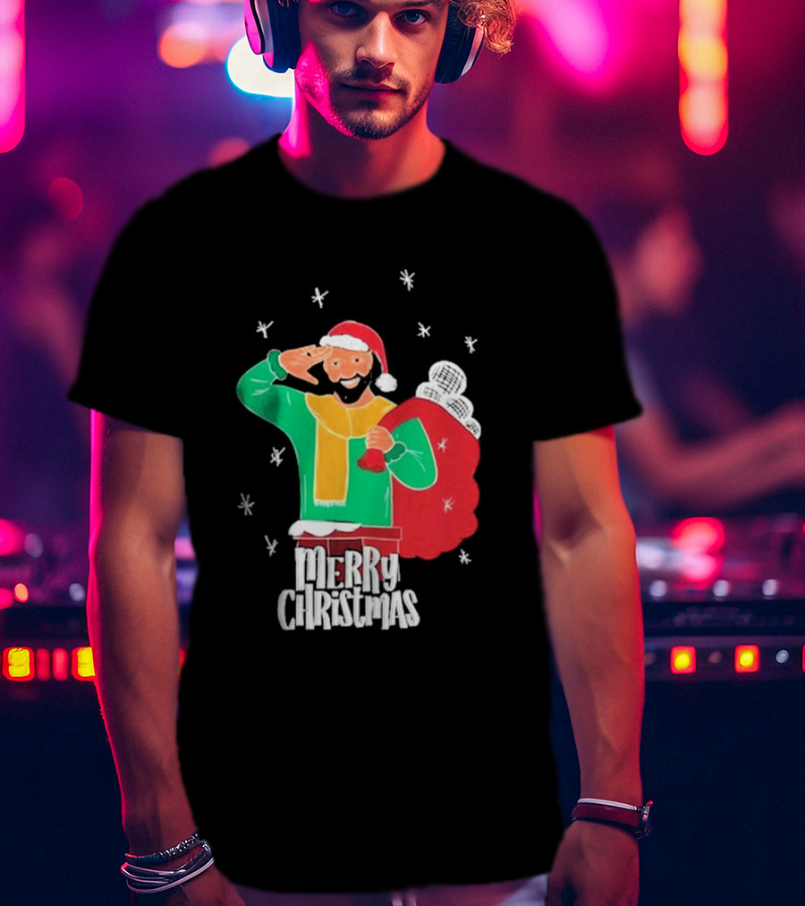 Merry Christmas Jb Gill Santa Holiday Collection T-Shirt