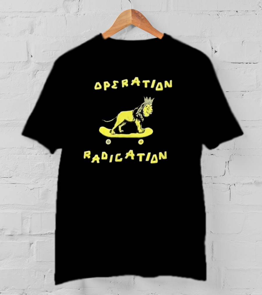 Stussy Operation Radication Lion Skateboard Crown T-Shirt
