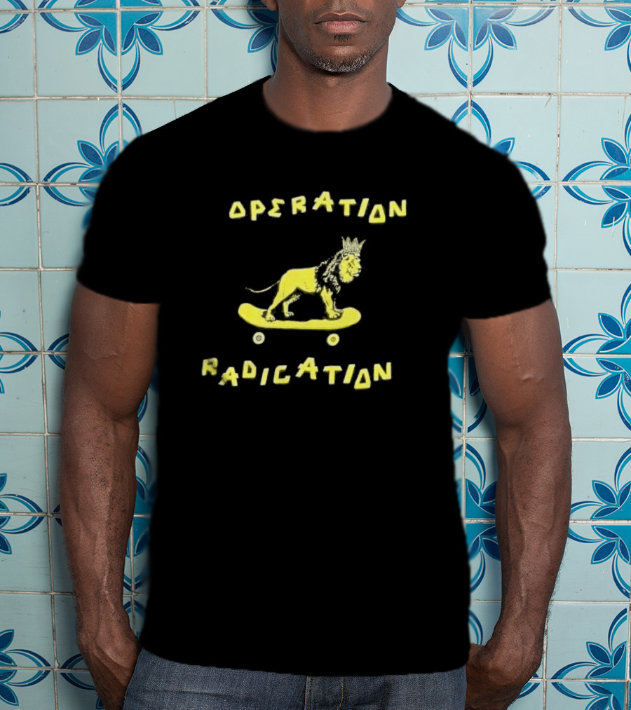 Stussy Operation Radication Lion Skateboard Crown T-Shirt