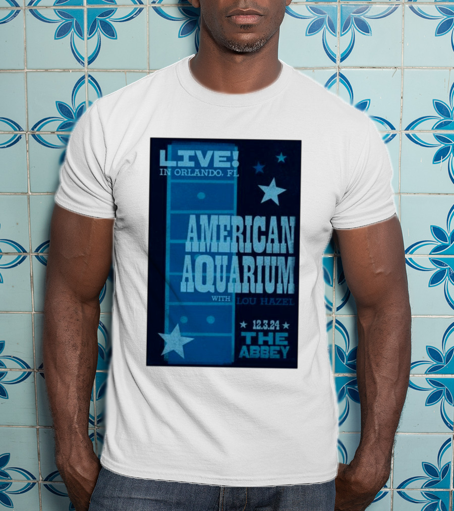 LIVE American Aquarium With Lou Hazel The Abbey Orlando FL 12.3.24 T-Shirt