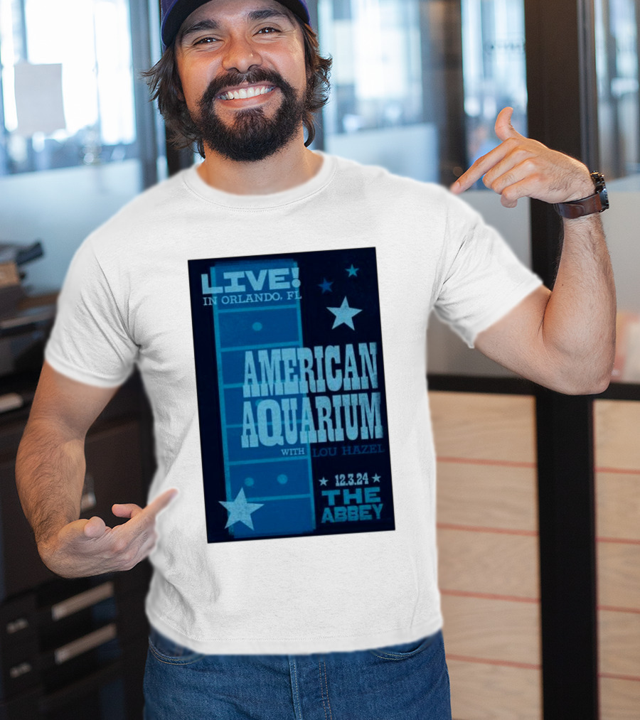 LIVE American Aquarium With Lou Hazel The Abbey Orlando FL 12.3.24 T-Shirt