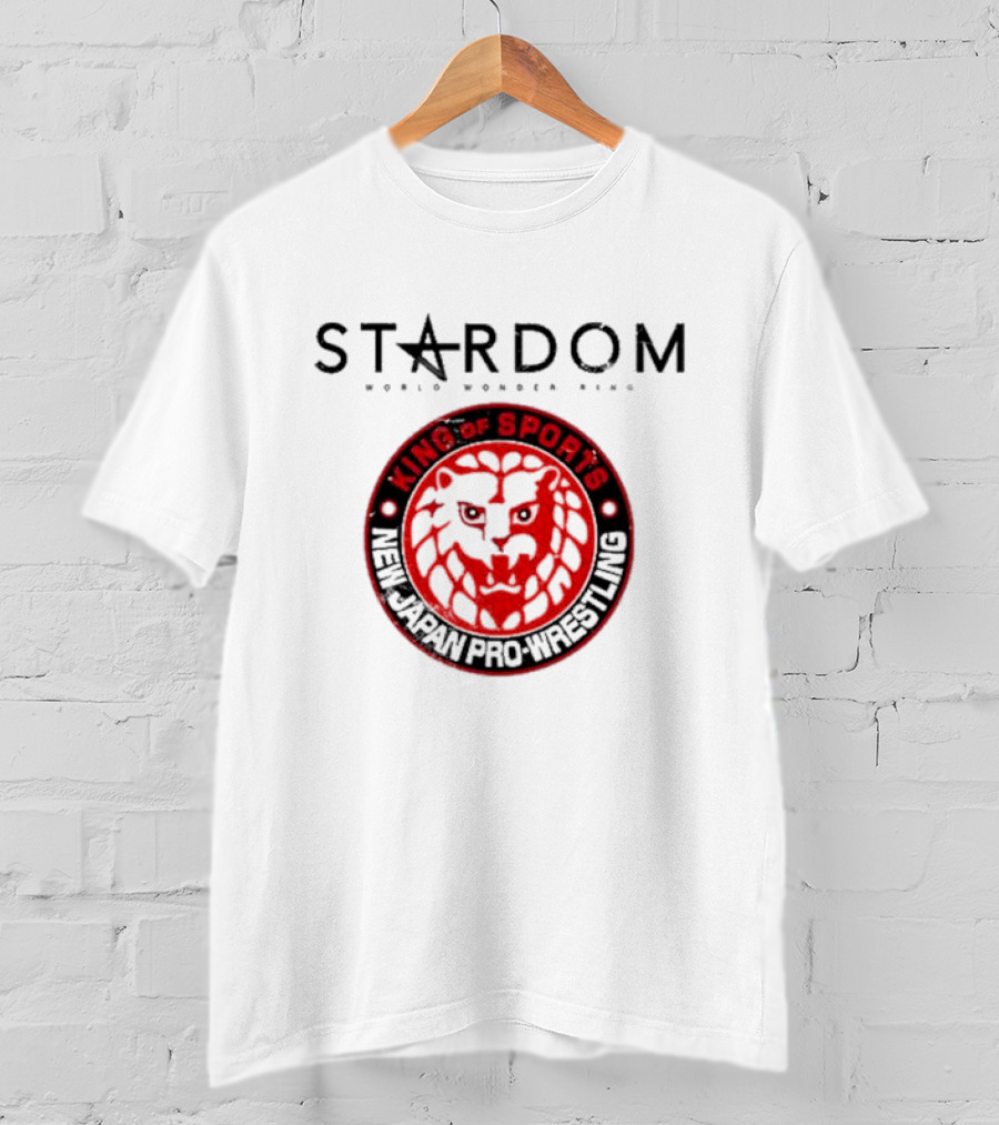 STARDOM World Wonder Ring King Of Sports New Japan Pro-Wrestling Historic X-Over II NJPW T-Shirt