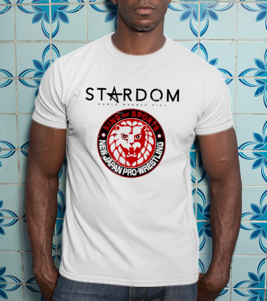 STARDOM World Wonder Ring King Of Sports New Japan Pro-Wrestling Historic X-Over II NJPW T-Shirt