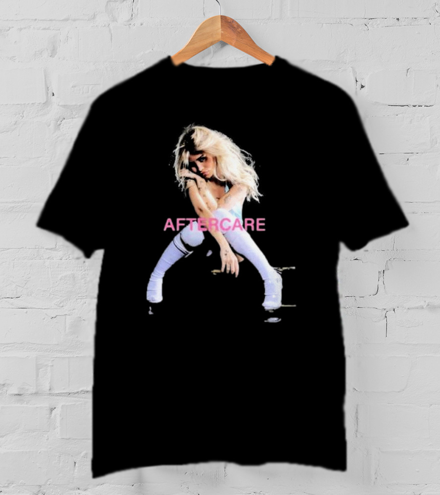AFTERCARE Album Cover Girl In White T-Shirt