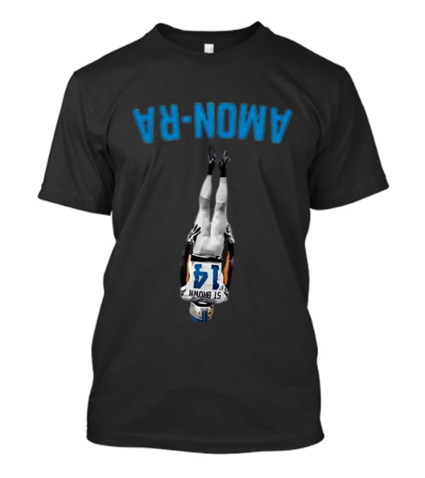 Amon-Ra St. Brown 14 Middle Finger T-Shirt