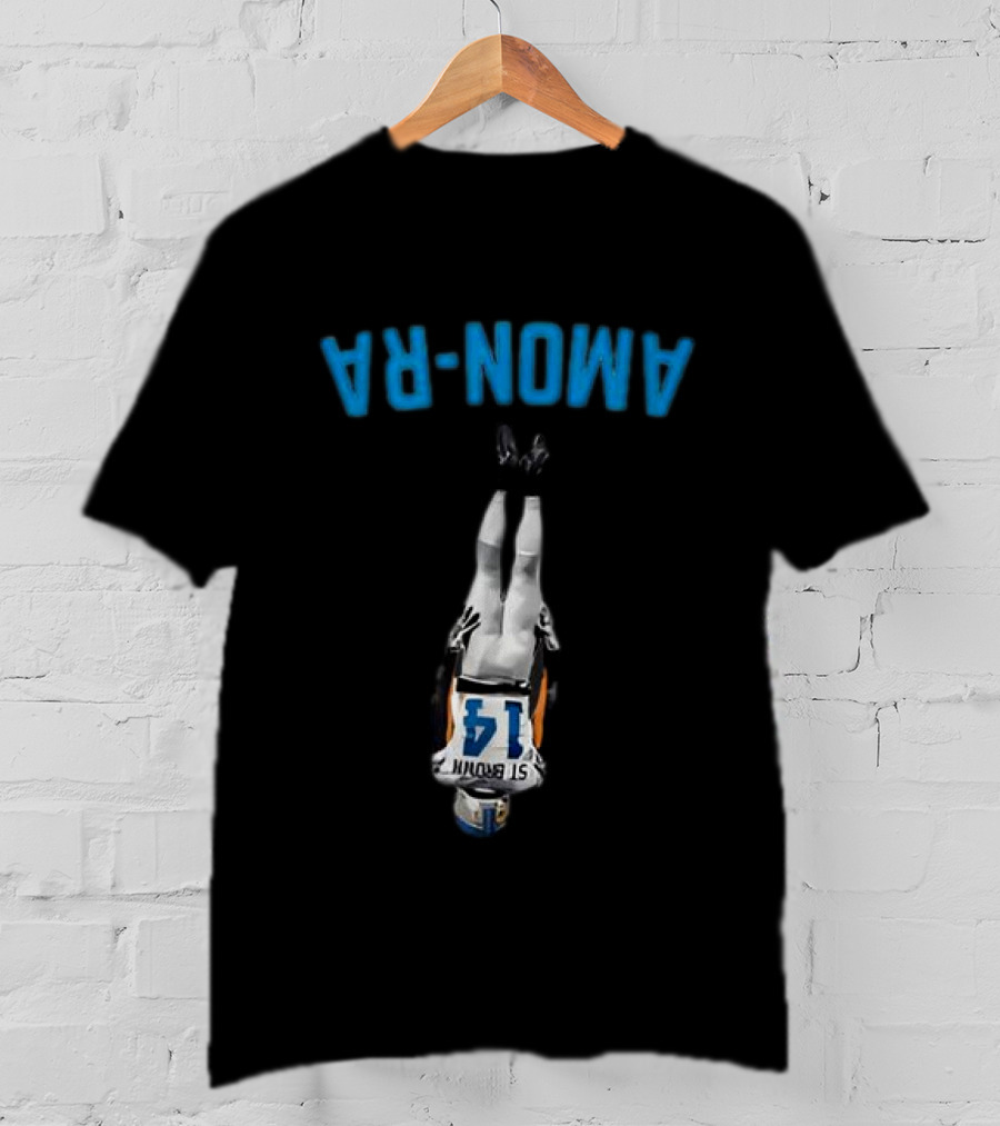 Amon-Ra St. Brown 14 Middle Finger T-Shirt
