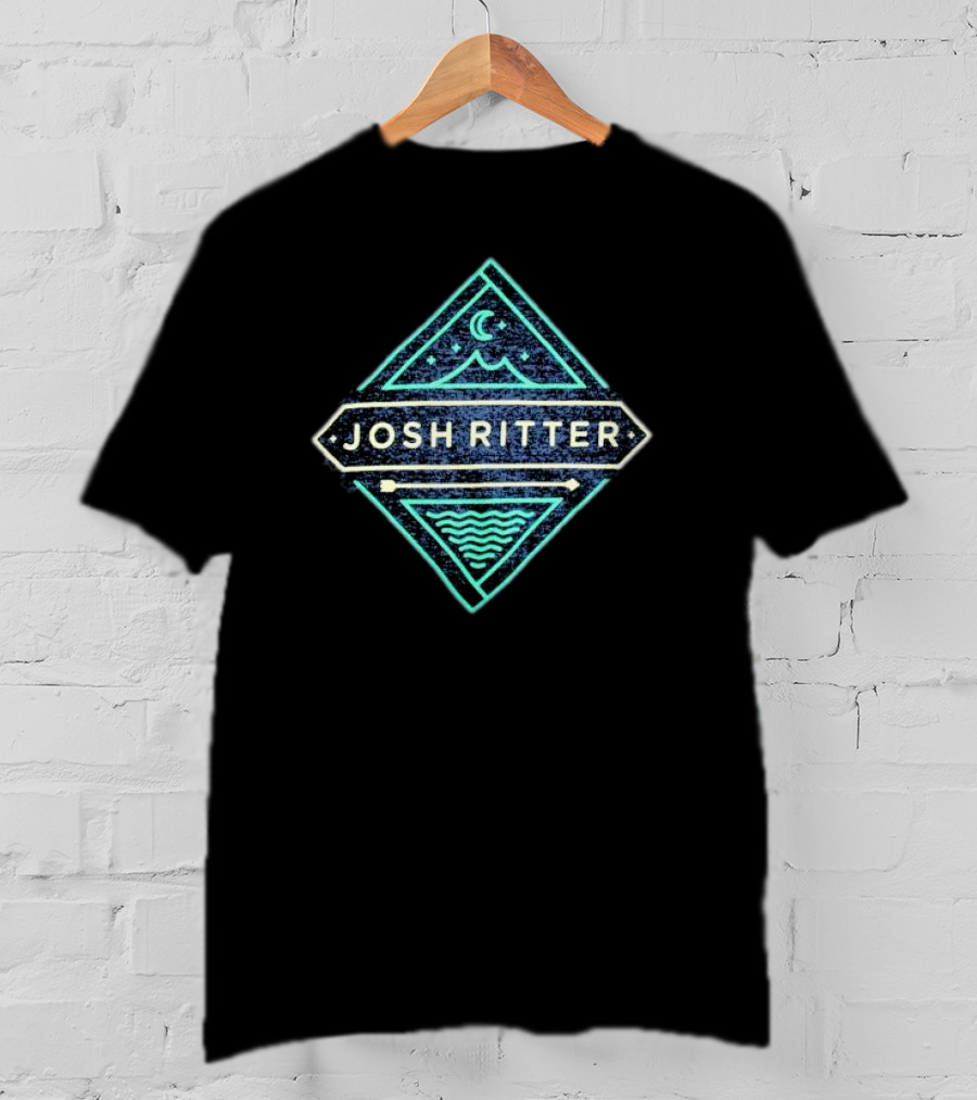 Josh Ritter Mountain Moon Waves Diamond T-Shirt