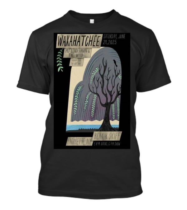 Waxahatchee June 21 2025 MJ Lenderman And The Wind LaFayette NY Beak And Skiff Apple Orchards Tour T-Shirt