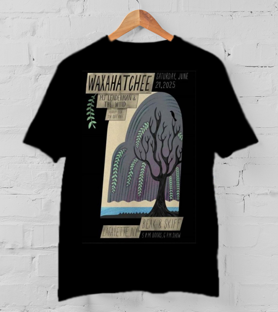 Waxahatchee June 21 2025 MJ Lenderman And The Wind LaFayette NY Beak And Skiff Apple Orchards Tour T-Shirt