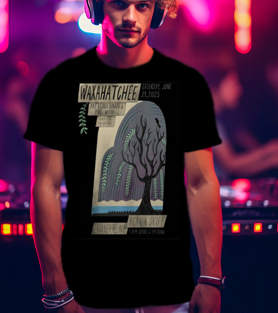 Waxahatchee June 21 2025 MJ Lenderman And The Wind LaFayette NY Beak And Skiff Apple Orchards Tour T-Shirt