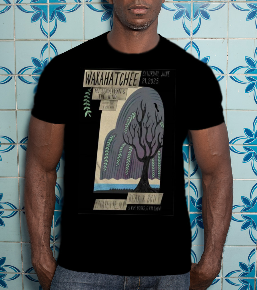 Waxahatchee June 21 2025 MJ Lenderman And The Wind LaFayette NY Beak And Skiff Apple Orchards Tour T-Shirt
