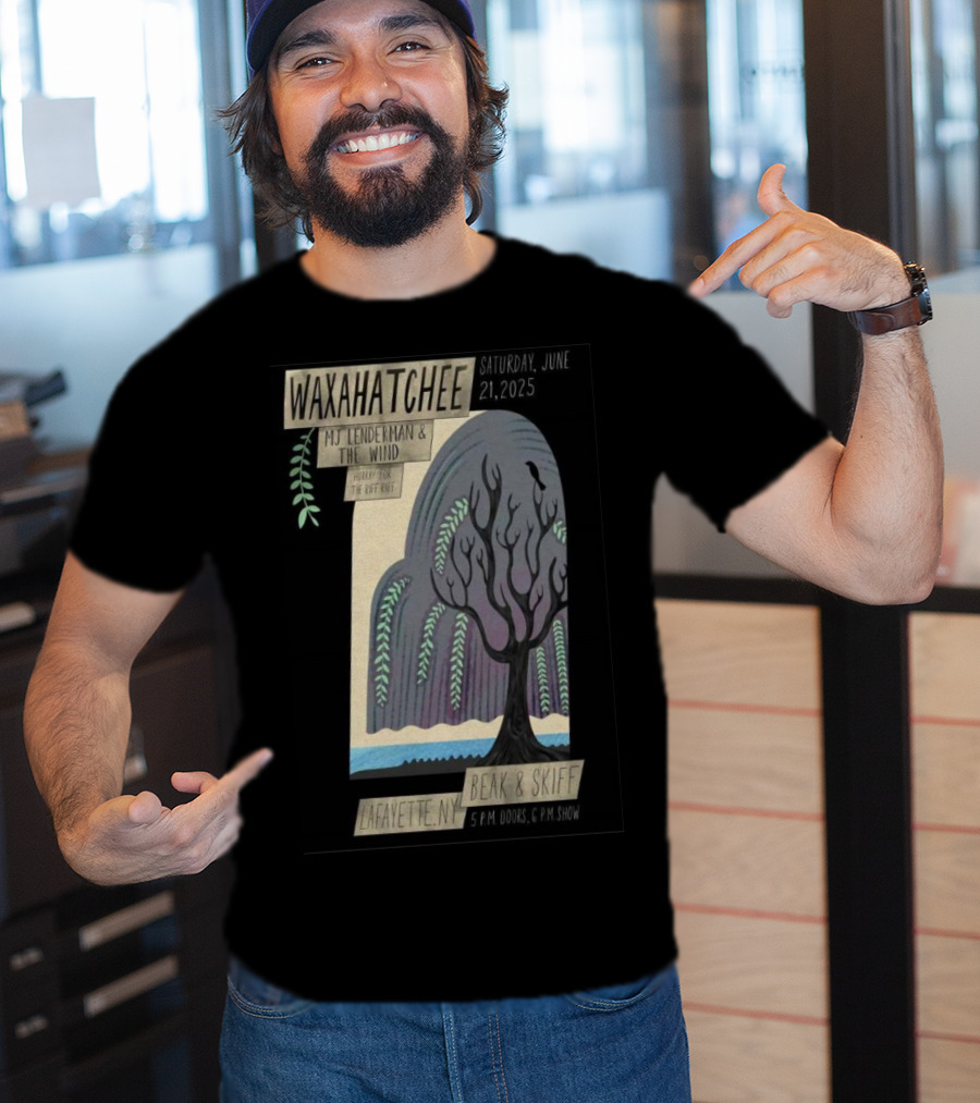 Waxahatchee June 21 2025 MJ Lenderman And The Wind LaFayette NY Beak And Skiff Apple Orchards Tour T-Shirt