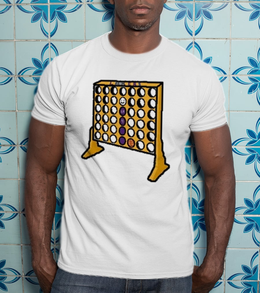 Knecht Four Purple Yellow Basketball Emoji T-Shirt
