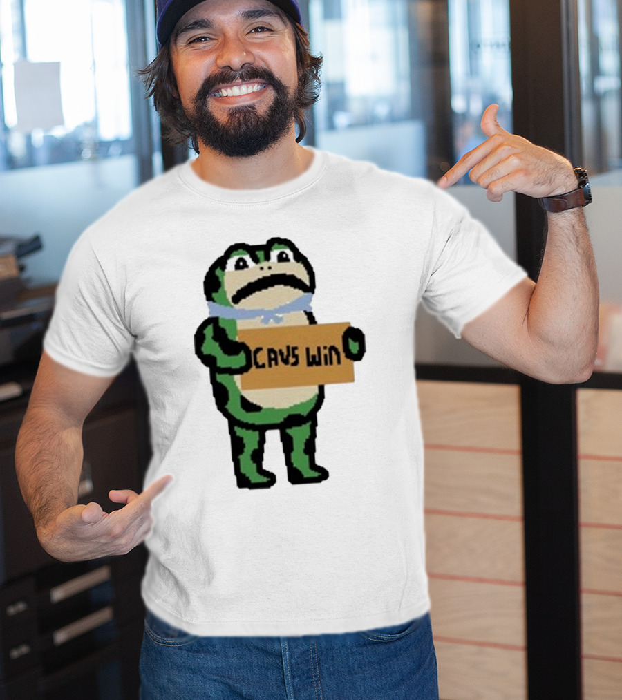Cavs Win Victory Frog Pixel T-Shirt