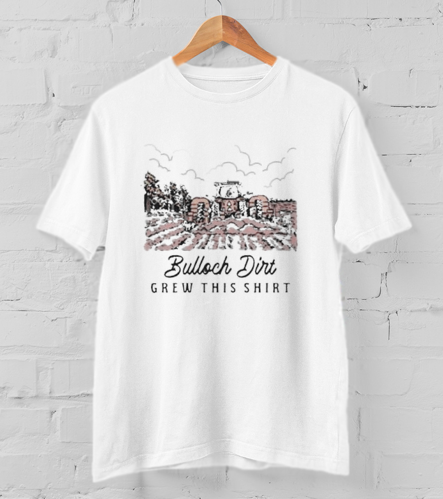 Bulloch Dirt Grew This Shirt Youth Farming Tractor Scene T-Shirt
