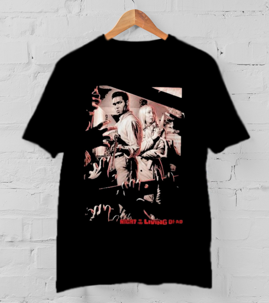 Night Of The Living Dead Bar The Doors Zombie Survival Scene T-Shirt