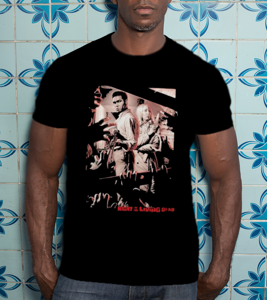 Night Of The Living Dead Bar The Doors Zombie Survival Scene T-Shirt