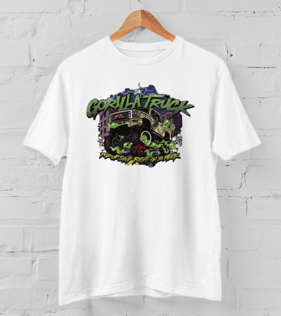 The Gorilla Truck Pop Up Shop Right On Ya Block T-Shirt