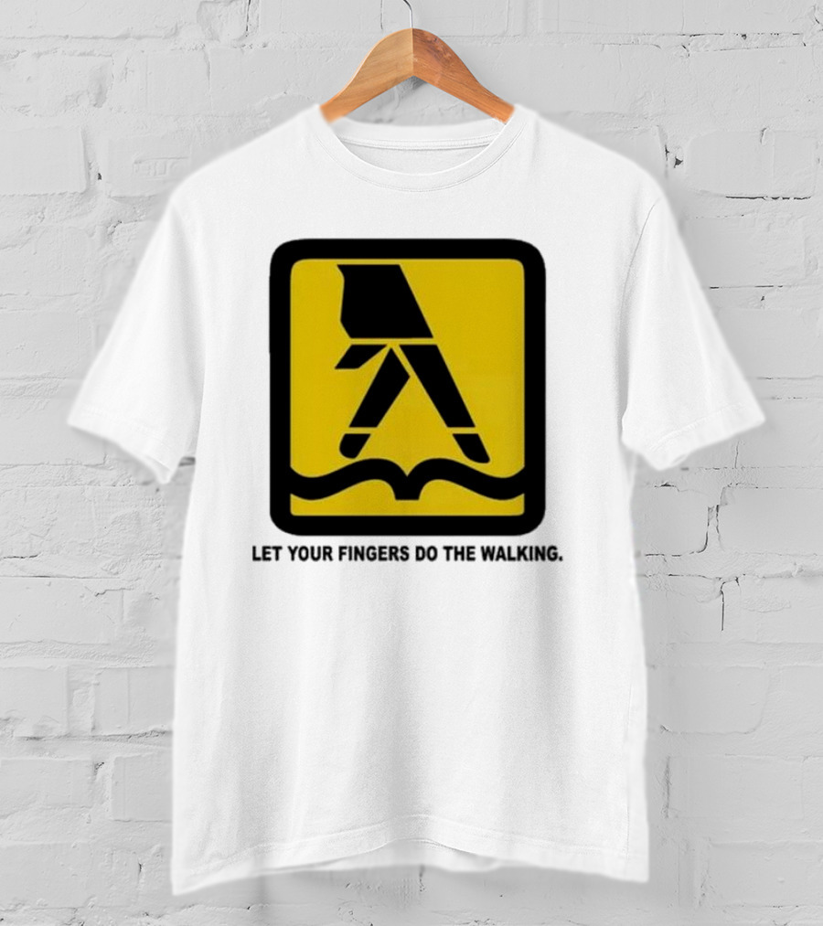 Yellow Pages Let Your Fingers Do The Walking Iconic T-Shirt