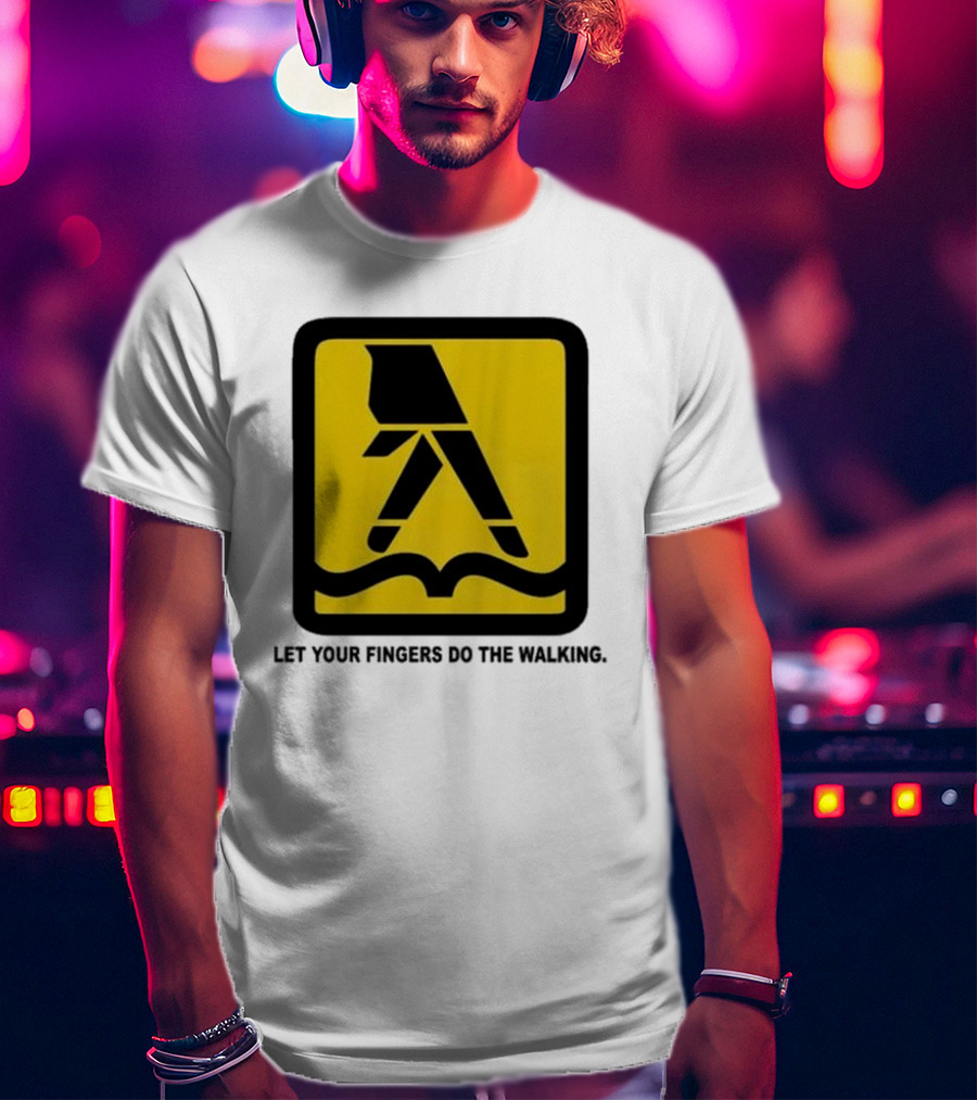 Yellow Pages Let Your Fingers Do The Walking Iconic T-Shirt