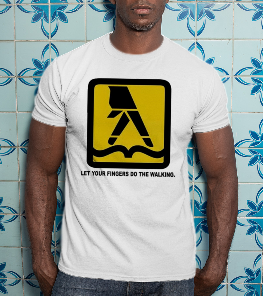 Yellow Pages Let Your Fingers Do The Walking Iconic T-Shirt