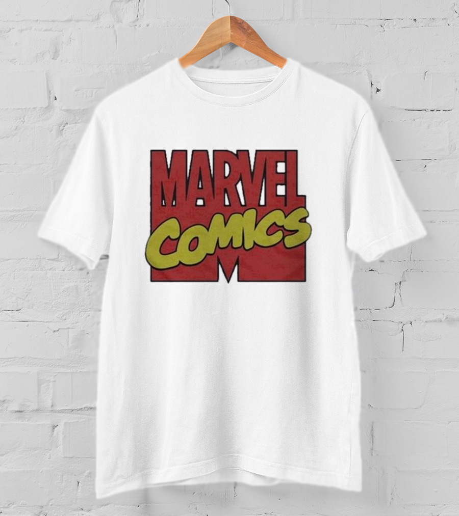 Marvel Comics Retro 1990 Bold Red Yellow T-Shirt