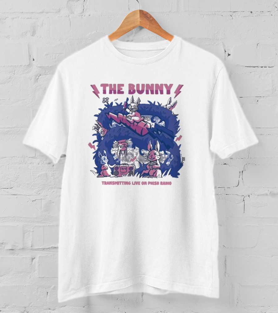 The Bunny Transmitting Live On Phish Radio Navy Broadcast Scene T-Shirt