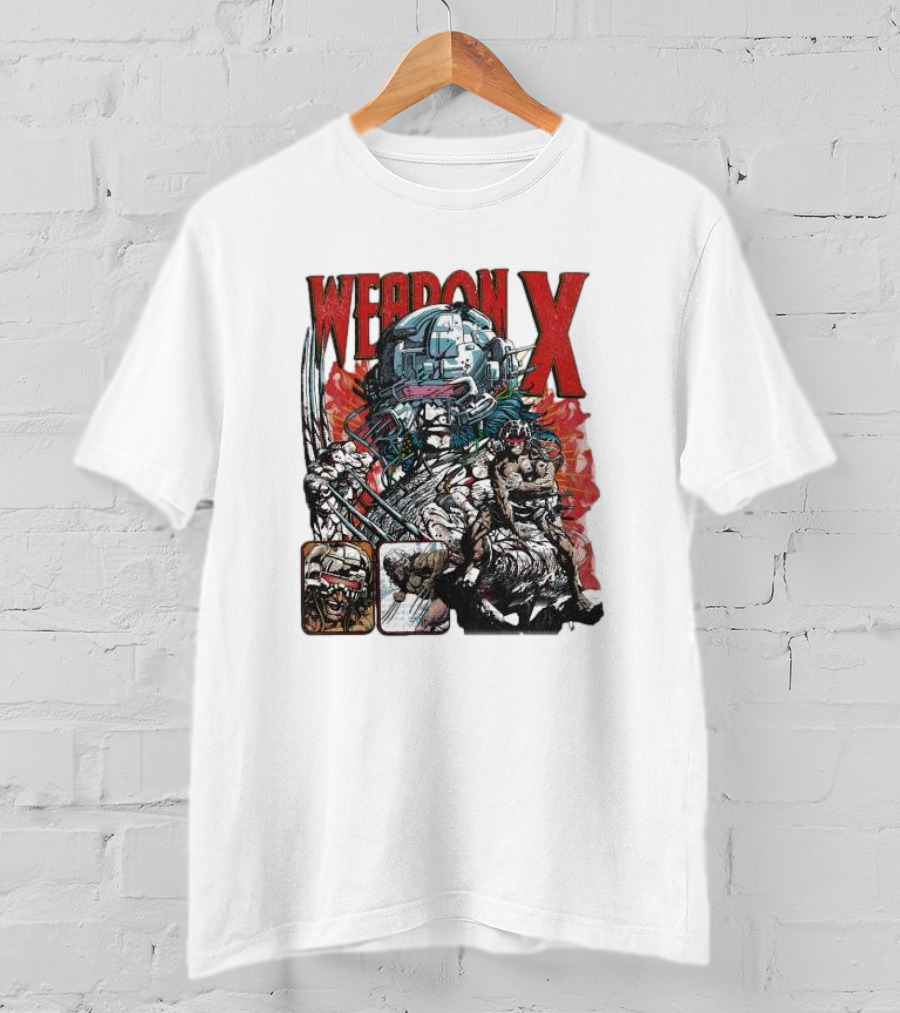 Weapon X Vintage Comic Style Artwork Claw Character T-Shirt