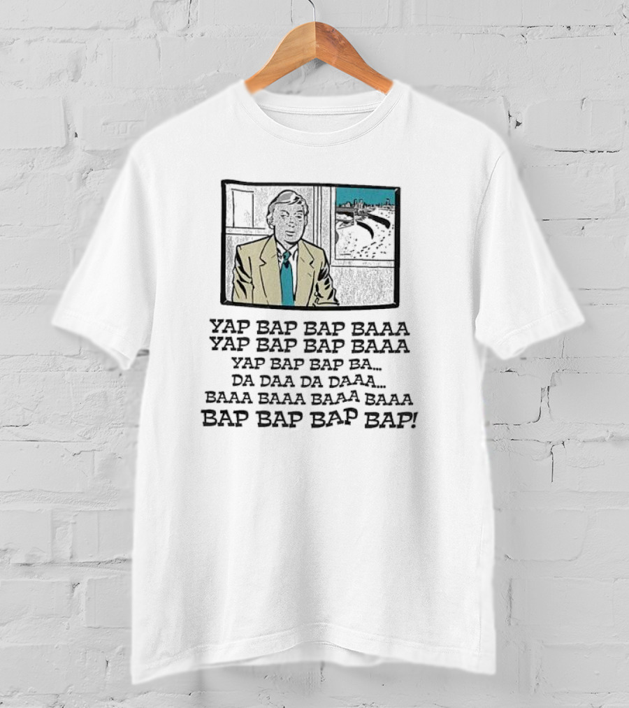 Yap Bap Bap Baaa Richie Cricket Commentary Scenes Text T-Shirt