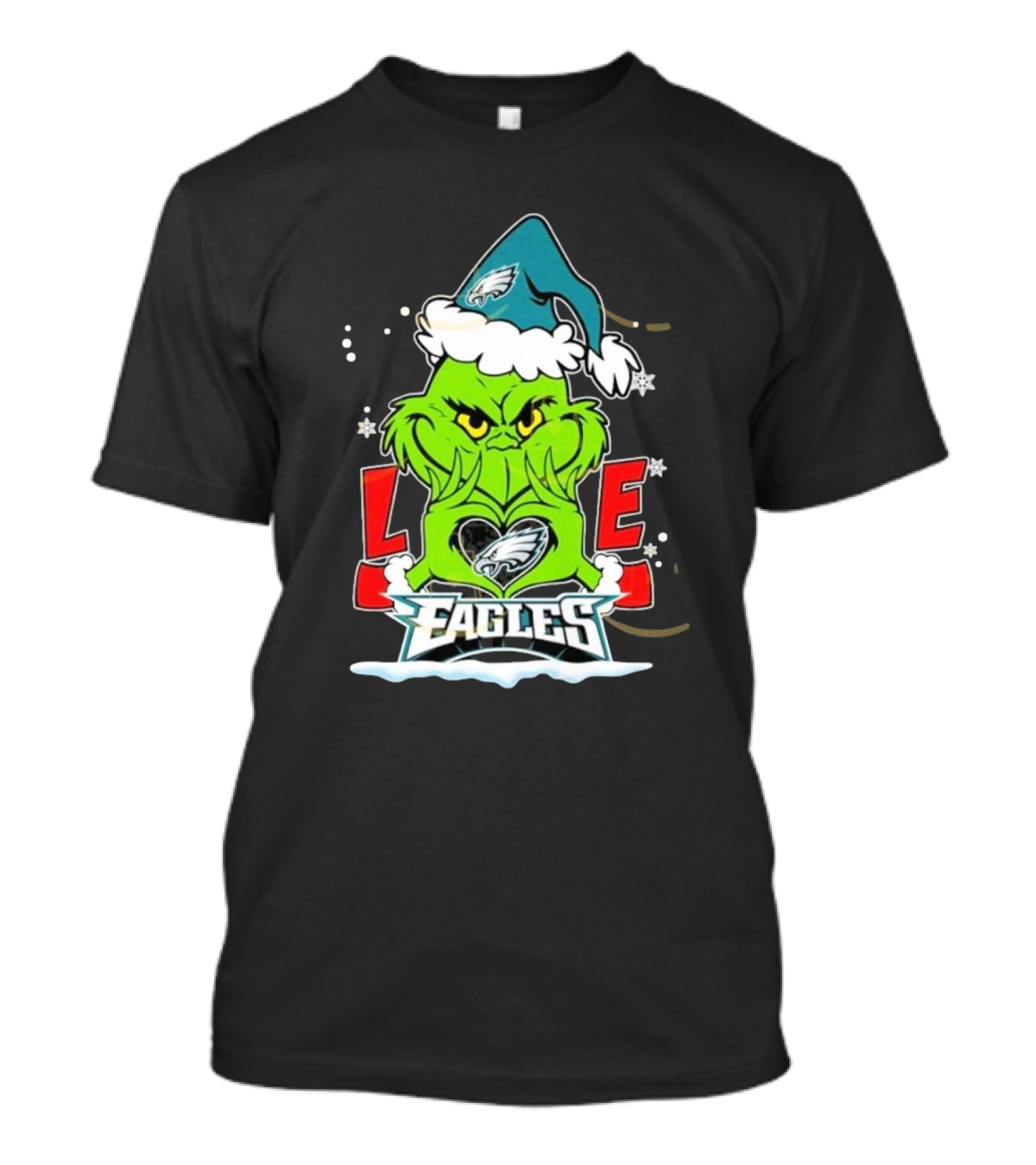 The Grinch Love Eagles Philadelphia T-Shirt