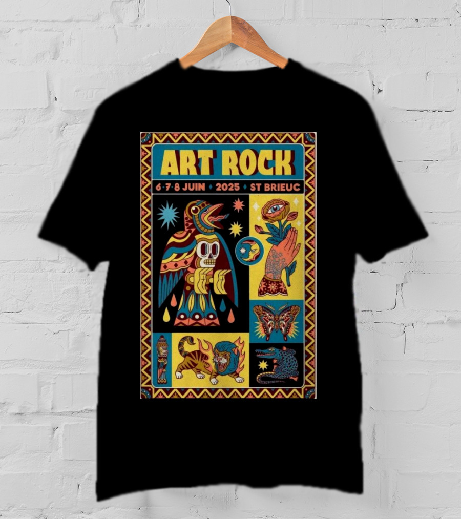 Art Rock Festival 2025 St Brieuc June 6-8 Bretagne France T-Shirt