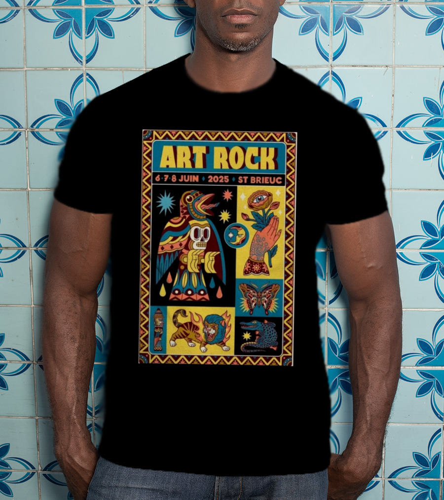 Art Rock Festival 2025 St Brieuc June 6-8 Bretagne France T-Shirt