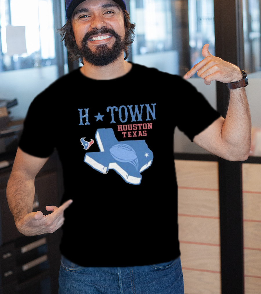 H-Town Houston Texas Football Texans T-Shirt