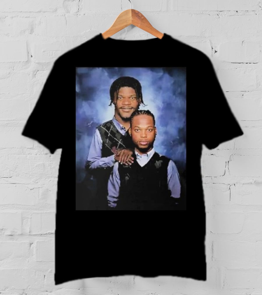 Lamar Jackson And Derrick Henry Step Brothers Movie Parody Baltimore Ravens T-Shirt