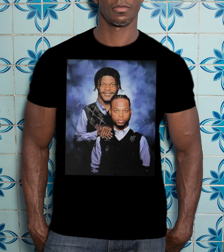 Lamar Jackson And Derrick Henry Step Brothers Movie Parody Baltimore Ravens T-Shirt
