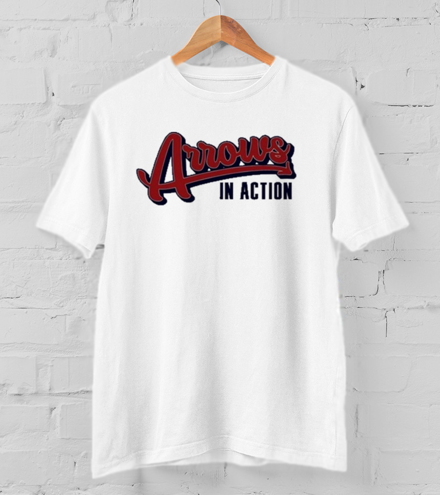 Arrows In Action Vintage Athletic Script T-Shirt