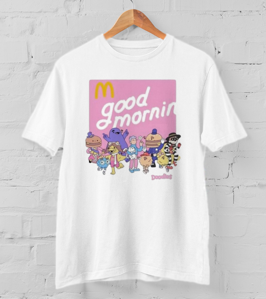 Doodles X McDonald's Good Mornin' Crew Vintage Characters T-Shirt