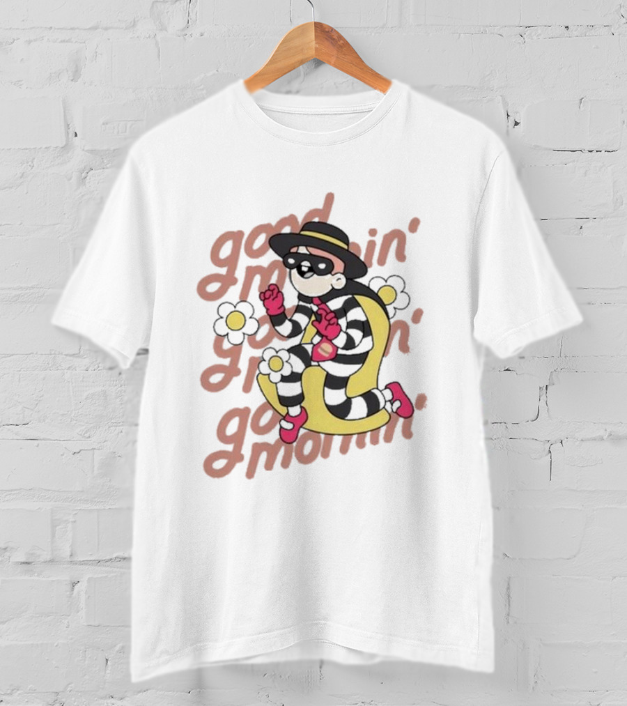 Doodles X McDonald’s Good Mornin’ Hamburglar With Flowers T-Shirt