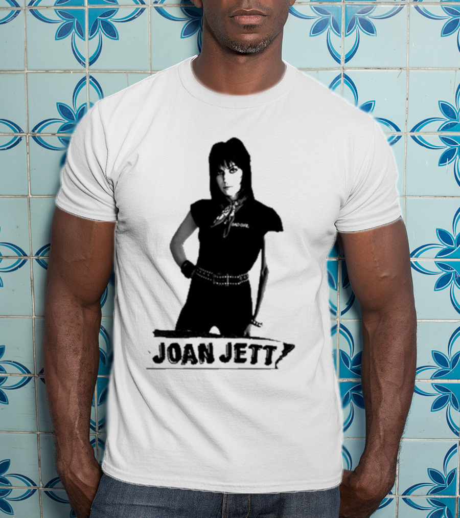 Joan Jett Crimson And Clover Photo Joan Jett Black And White Image T-Shirt