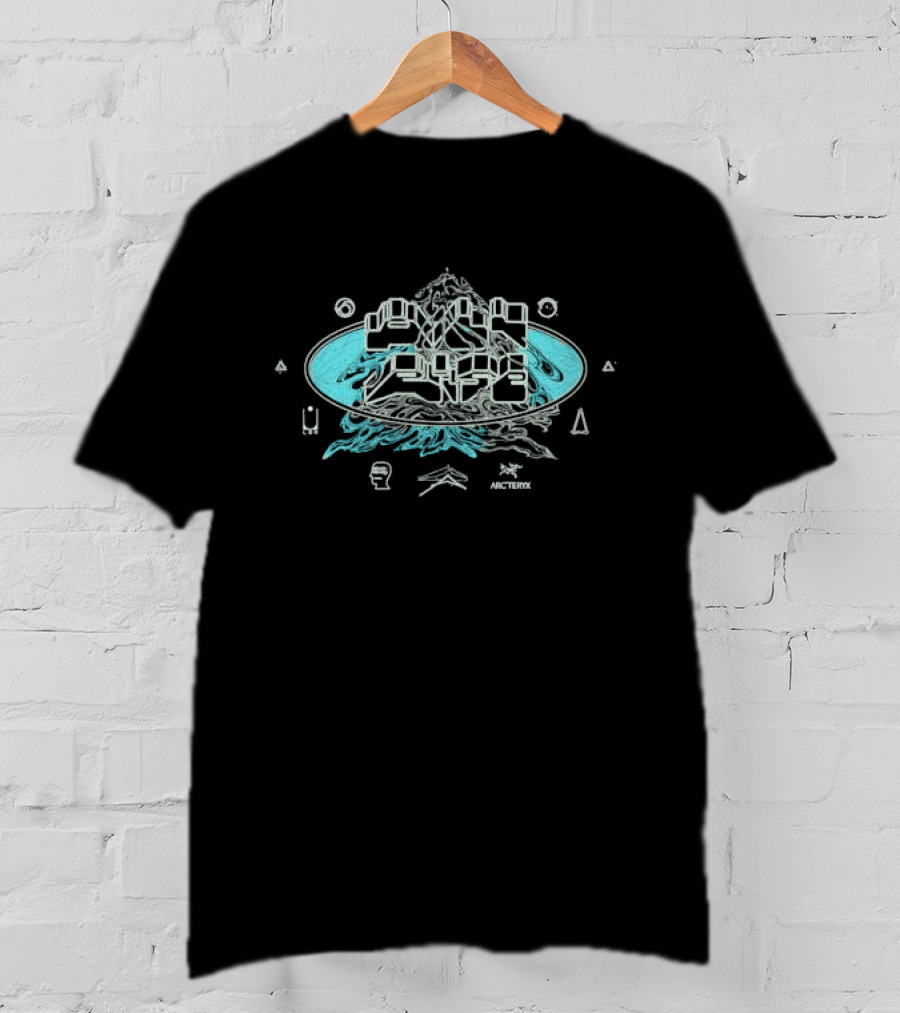 Brain Dead Arc'teryx All Rise Long Beach Psychedelic Mountain T-Shirt