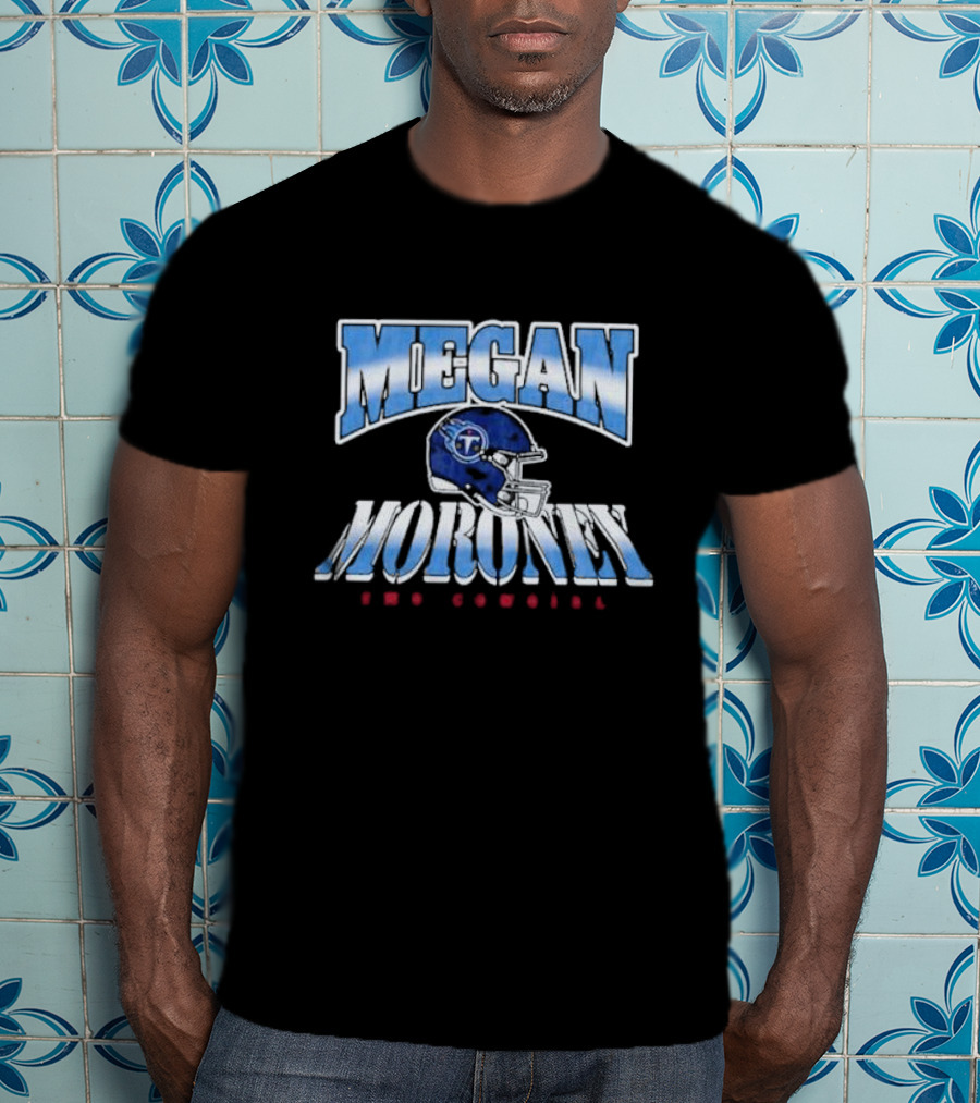 Megan Moroney Emo Cowgirl Tennessee Titans Helmet T-Shirt