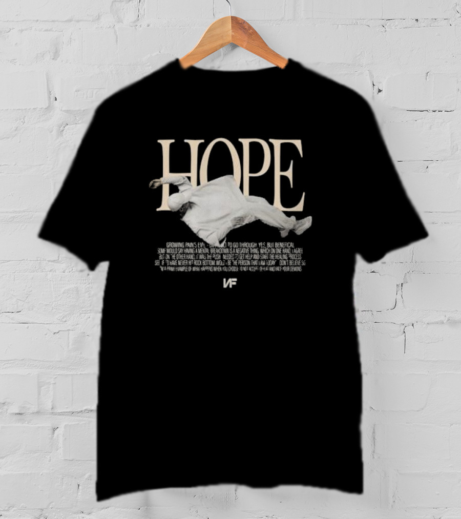 NF Real Music Hope Floating Figure Text Inspirational Choices T-Shirt