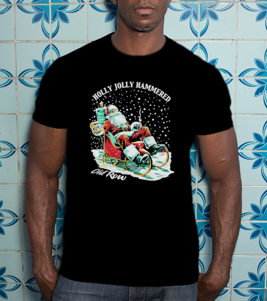 Holly Jolly Hammered Santa Old Row T-Shirt