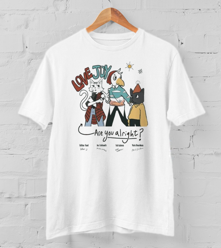 Lovejoy Are You Alright Wilbur Soot Joe Goldsmith Ash Kabosu Mark Boardman Characters T-Shirt