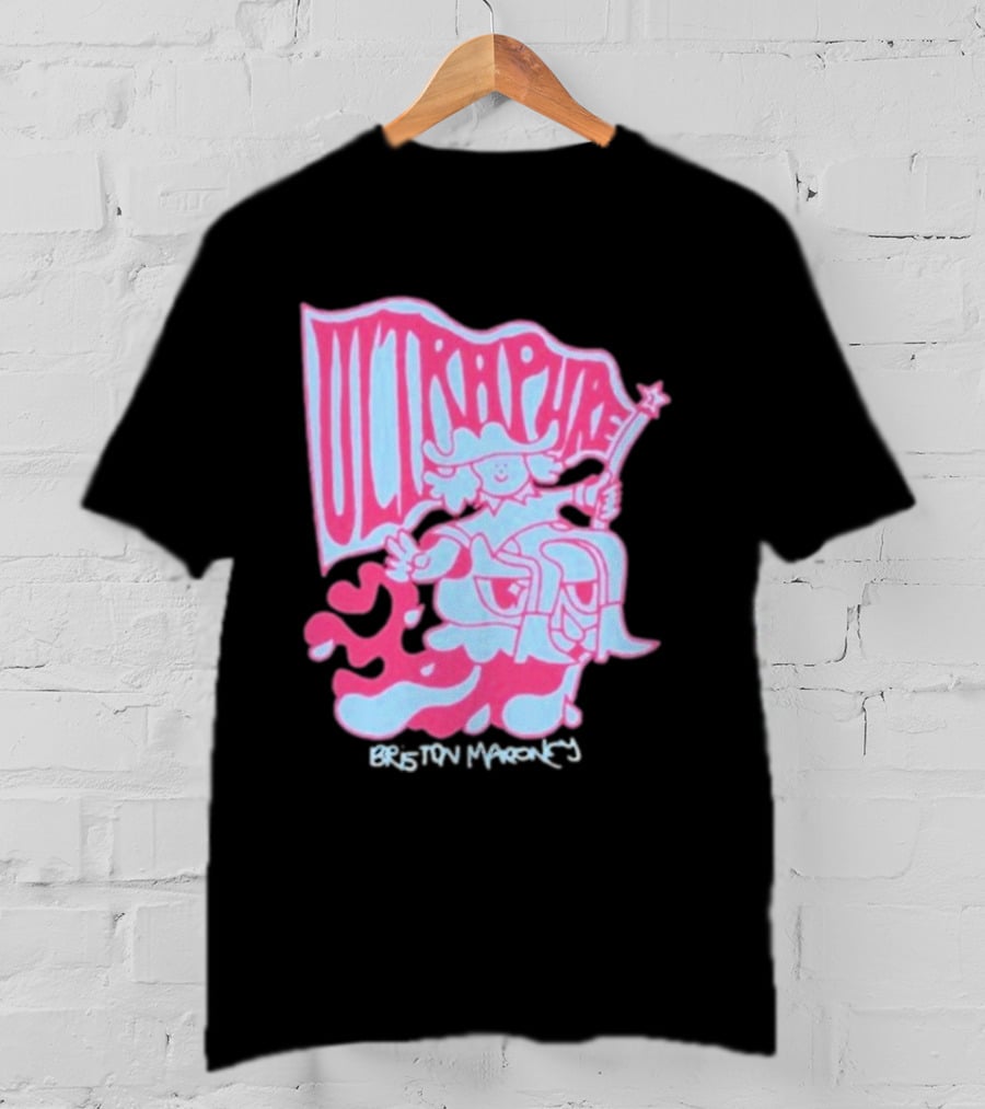 Briston Maroney Ultrapure Pink And Blue Caricature T-Shirt