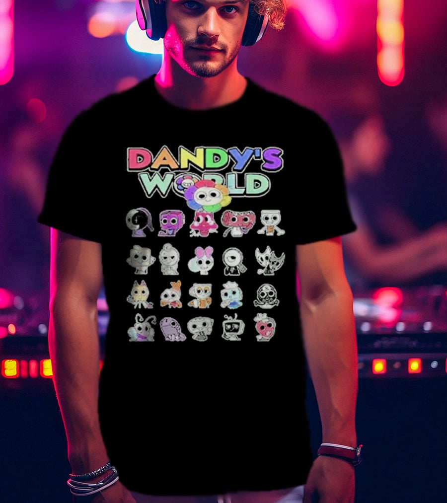 Dandy's World Colorful Characters Ensemble T-Shirt