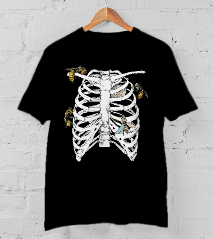 Happenstance Haven His Ribcage With Hornets Nest Inside T-Shirt